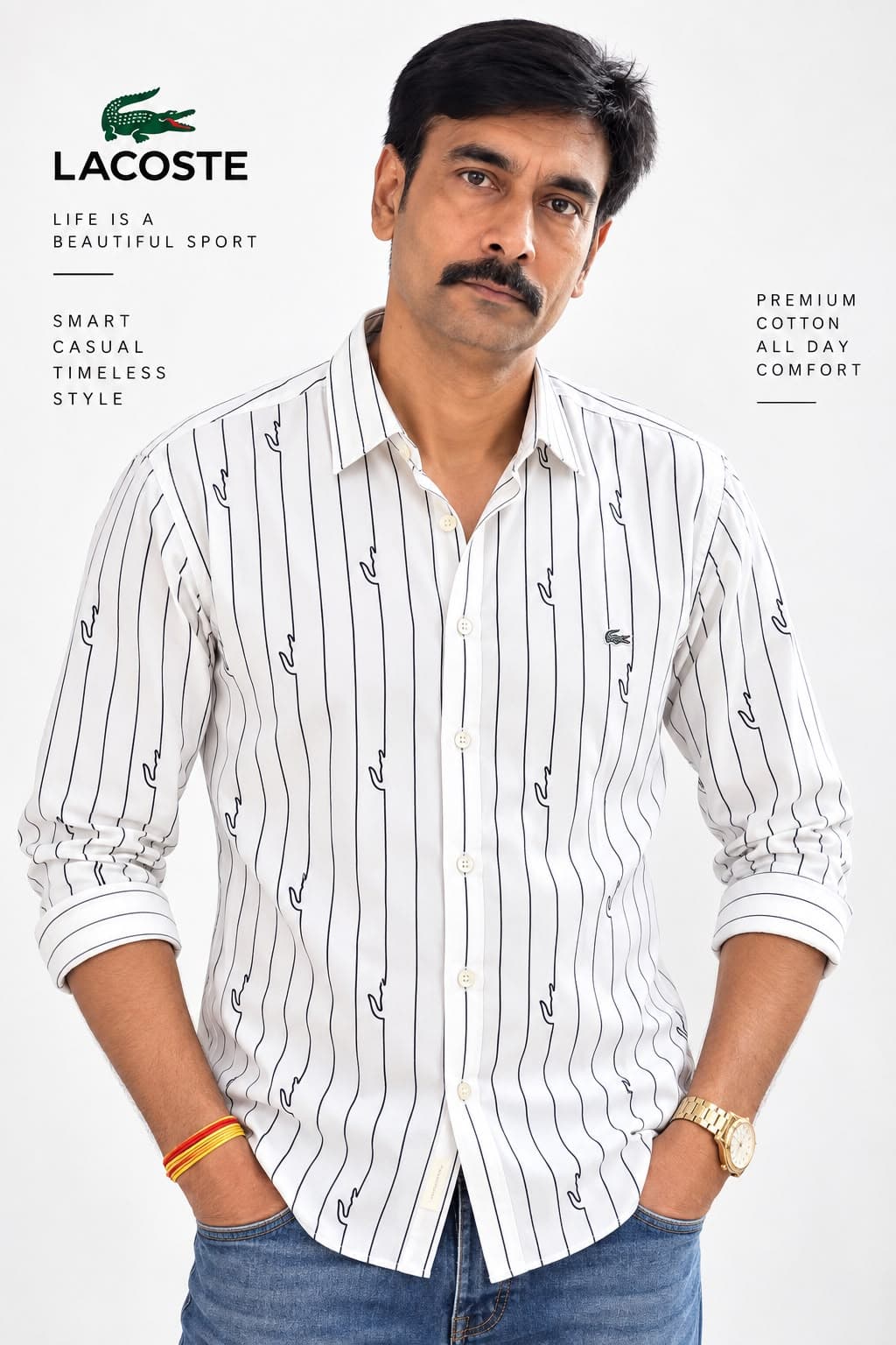Lacoste slimfit shirt