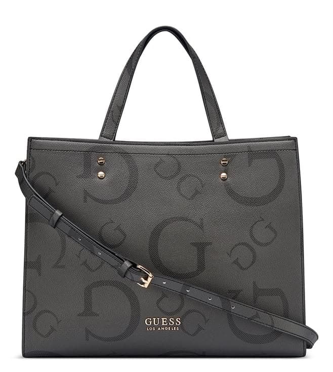GUESS COAL LINDEY CARRYALL LOGO CARRYALL TOTE