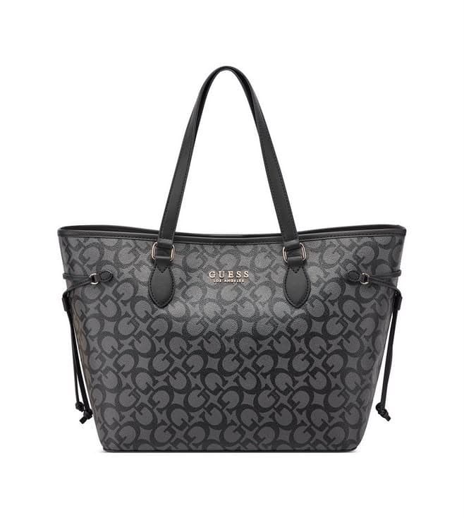 GUESS COAL PRINTED ASHBURN TOTE BAG