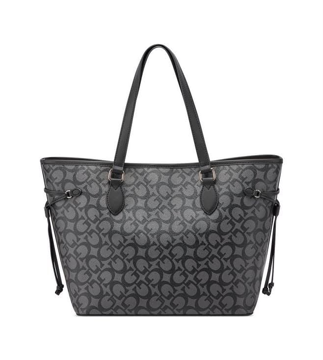 GUESS COAL PRINTED ASHBURN TOTE BAG